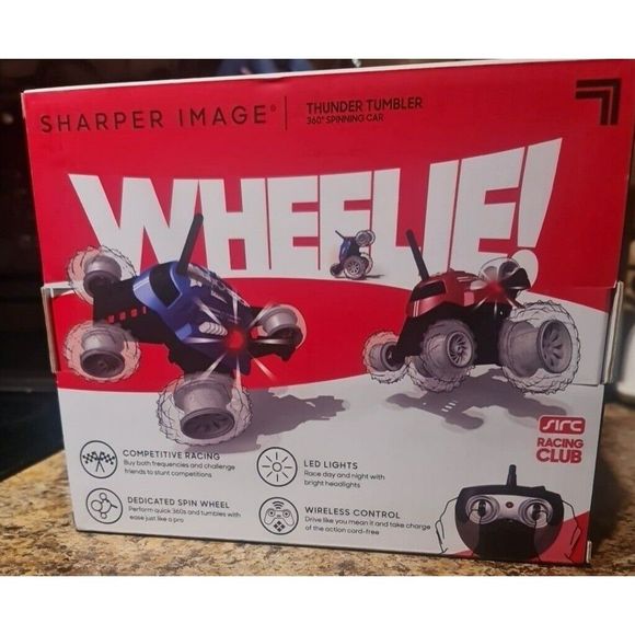 Thunder Tumbler Wireless Remote Control Spinning Car By Sharper Image Red - Picture 6 of 7